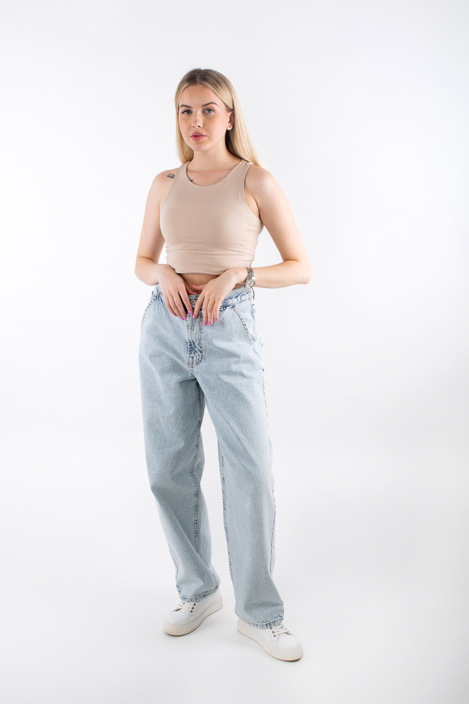 3097 Джинси скейтери світло-блакитні