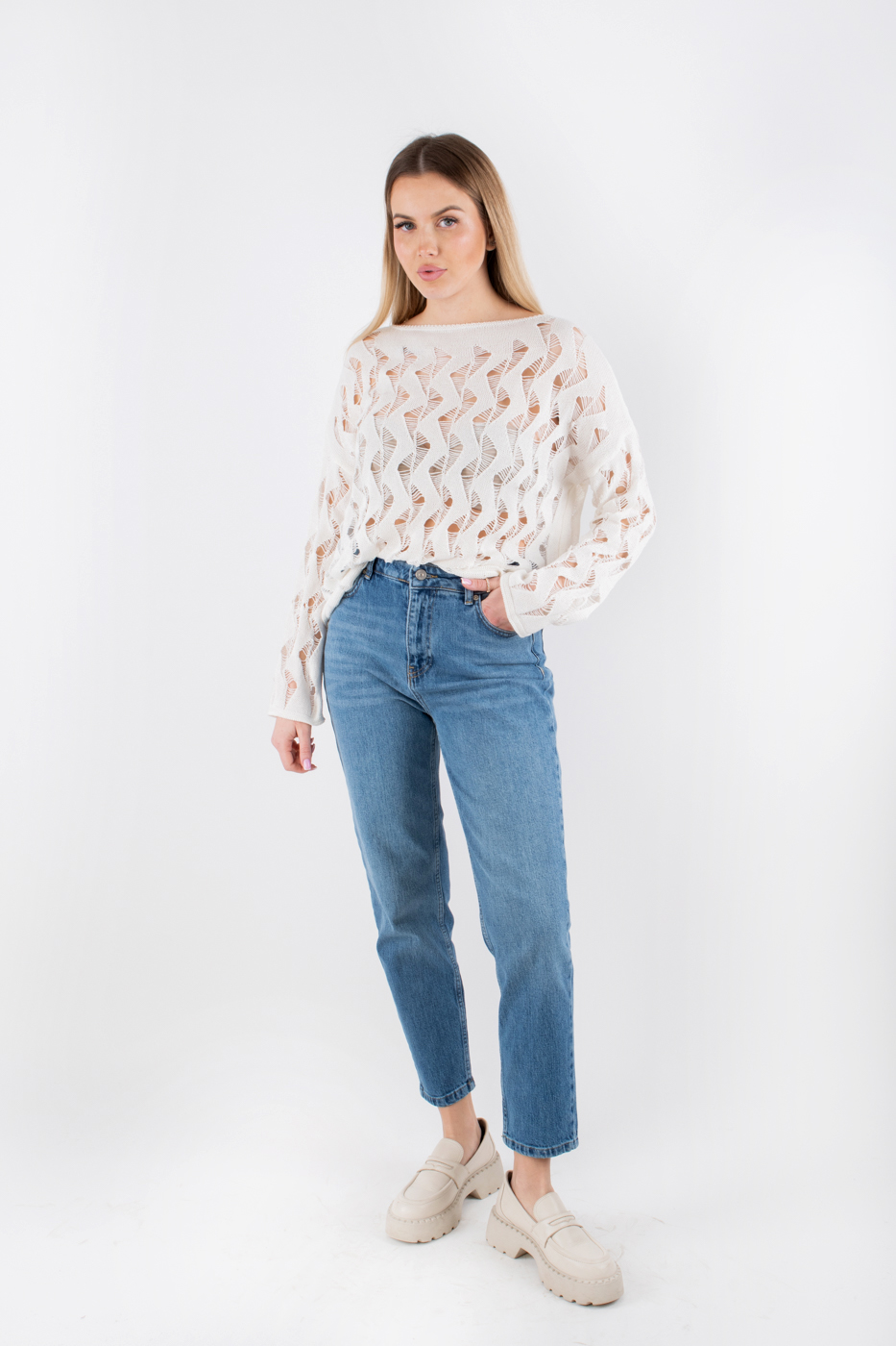 71786 Джинси МОМ сині