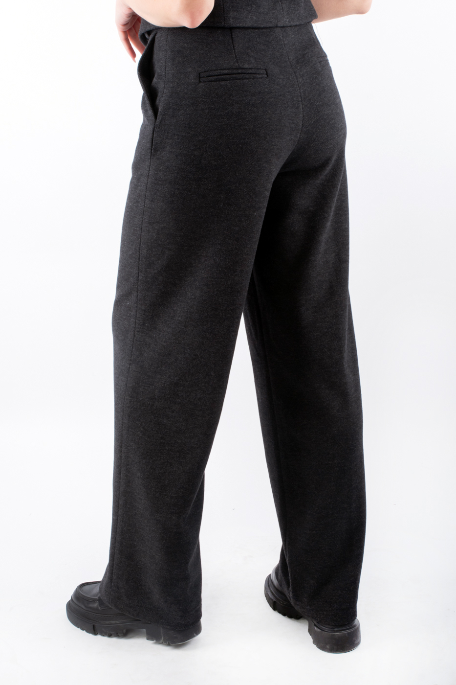 40351 Костюм теплий зі штанами та жилетом темно-сірий