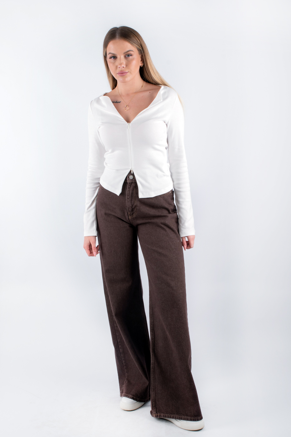 72033 Джинси прямі світло-коричневі