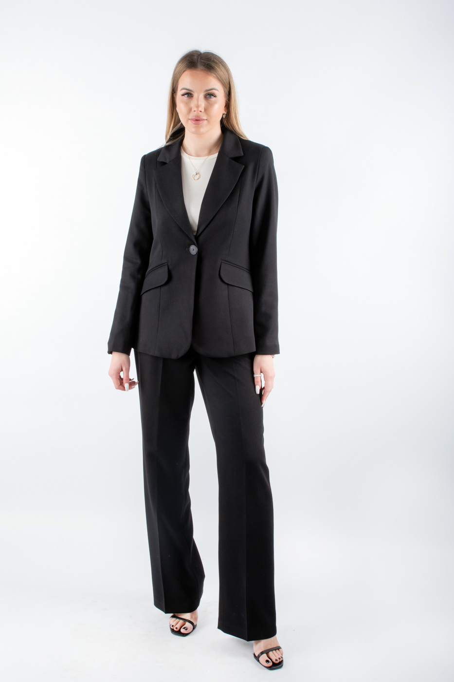 40563 Костюм брючний класичний чорний